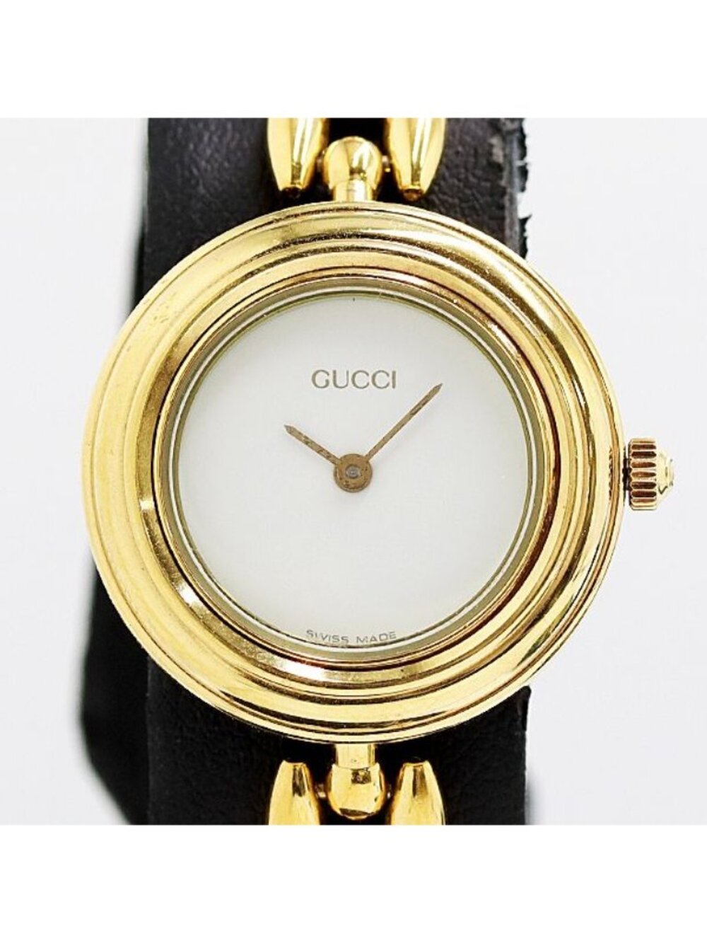 Gucci Box with Frame Change Bezel 11 12.2 Quartz White Dial Watch - Picture 2 of 5